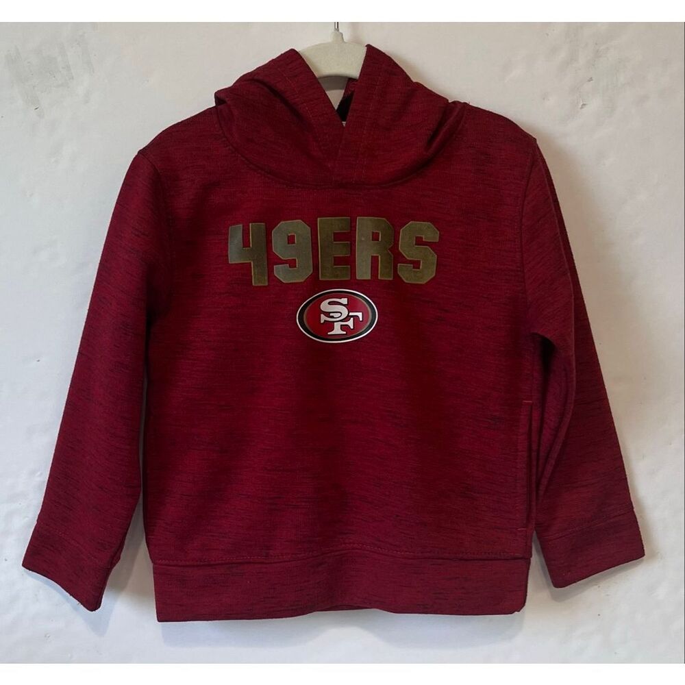 Team Apparel Kids Red Heathered SF 49ers Hoodie   Size 3T